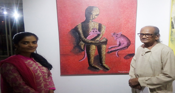 गीताजंली वर्मा की पेंटिंग को पदम भूषण राम वी सुतार के हाथों ‘आर्ट वैली अवार्ड,’ 10 हजार का चेक
